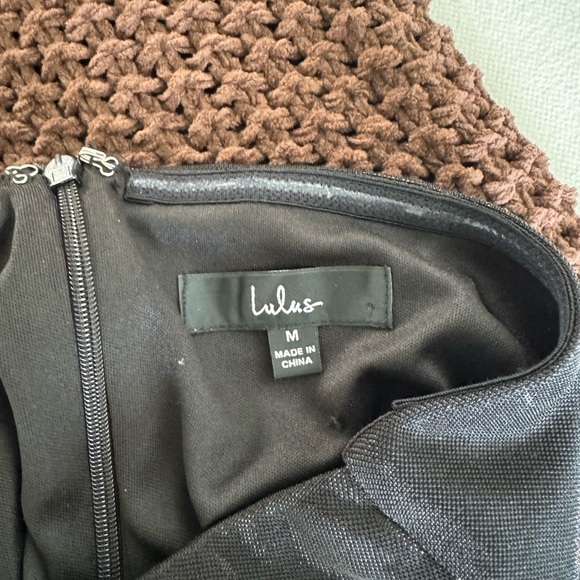 Lulus one shoulder asymmetrical black mini dress medium - Picture 12 of 13